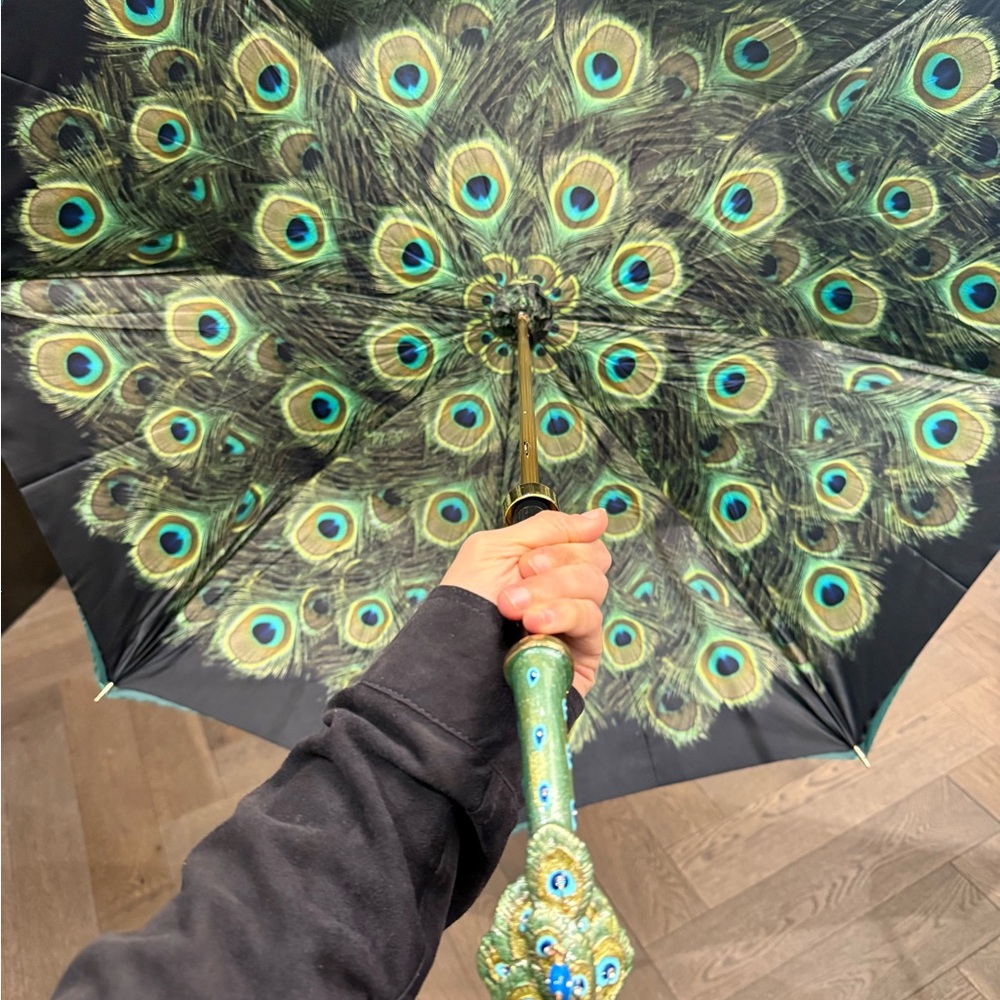 Peacock Feather Design Umbrella